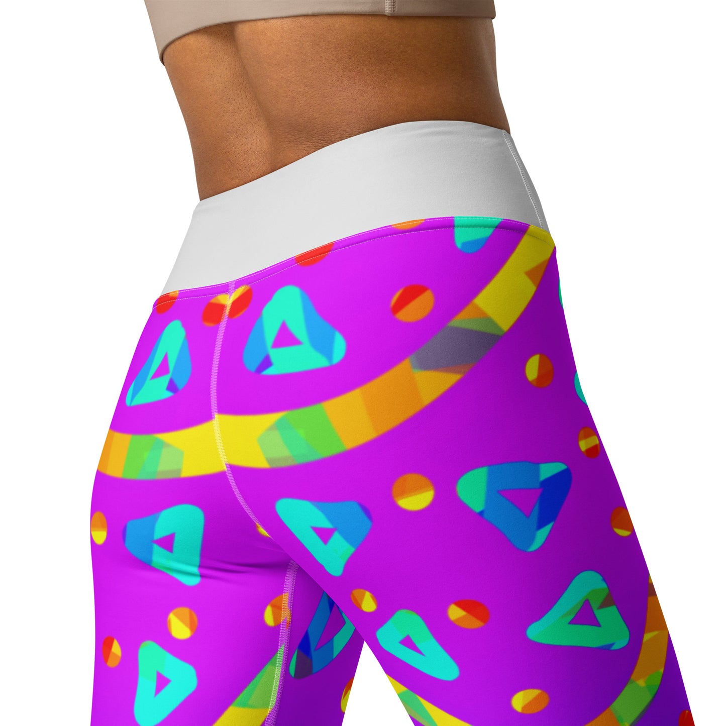 Dream Wave Festival - Cool Candy Rain Yoga Leggings