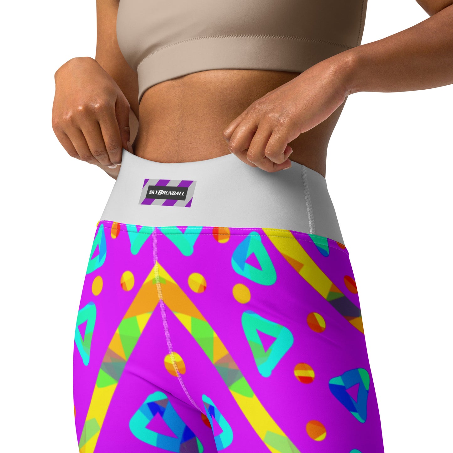 Dream Wave Festival - Cool Candy Rain Yoga Leggings