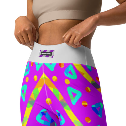 Dream Wave Festival - Cool Candy Rain Yoga Leggings