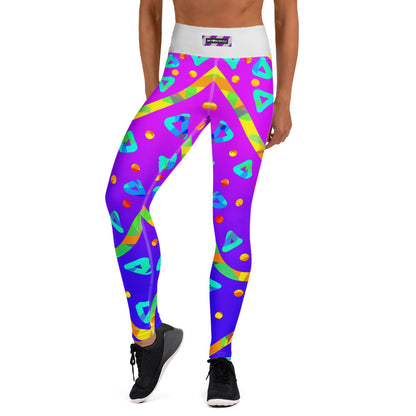 Dream Wave Festival - Cool Candy Rain Yoga Leggings