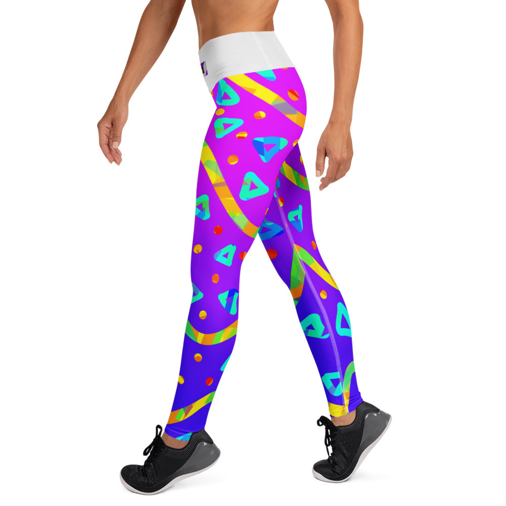 Dream Wave Festival - Cool Candy Rain Yoga Leggings