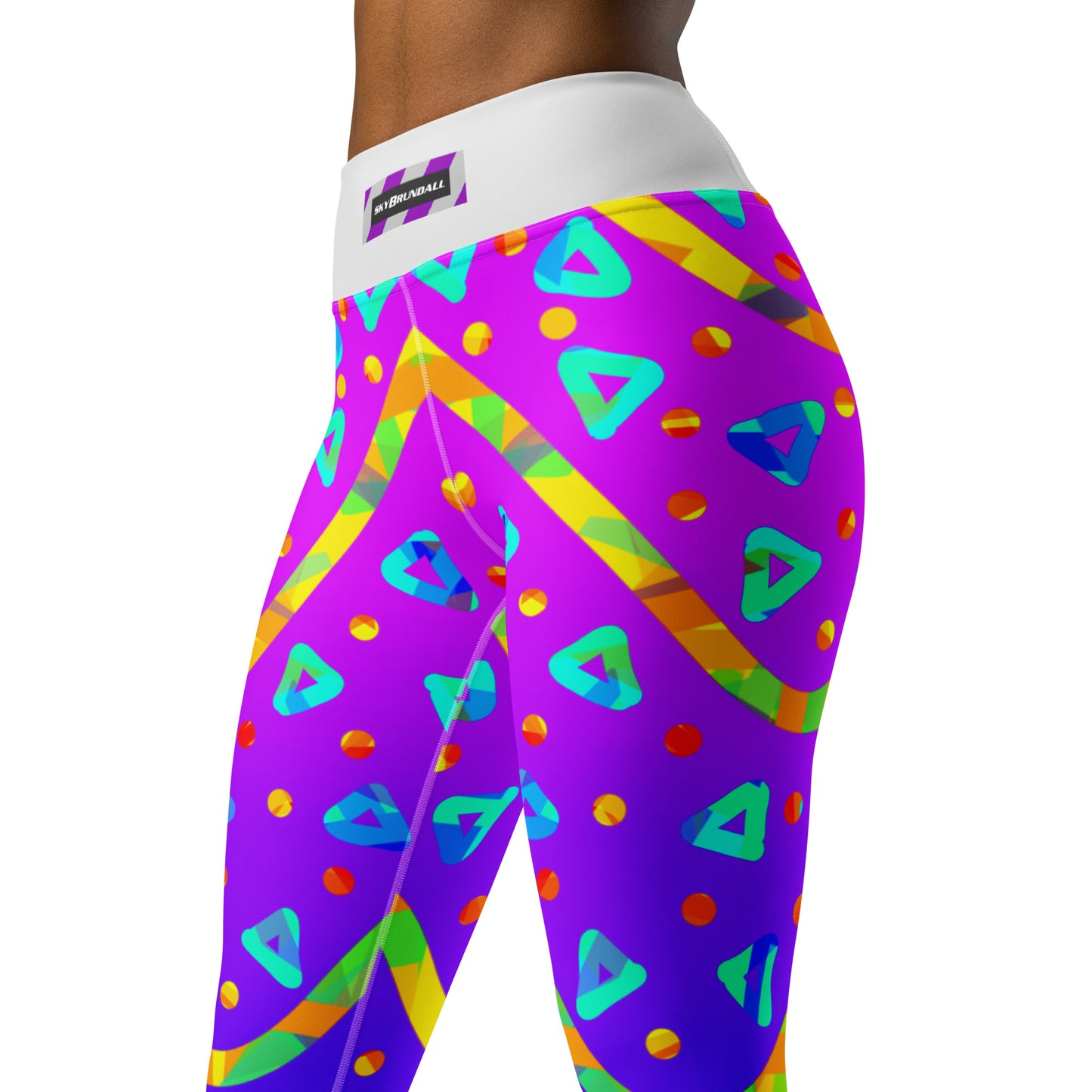Dream Wave Festival - Cool Candy Rain Yoga Leggings