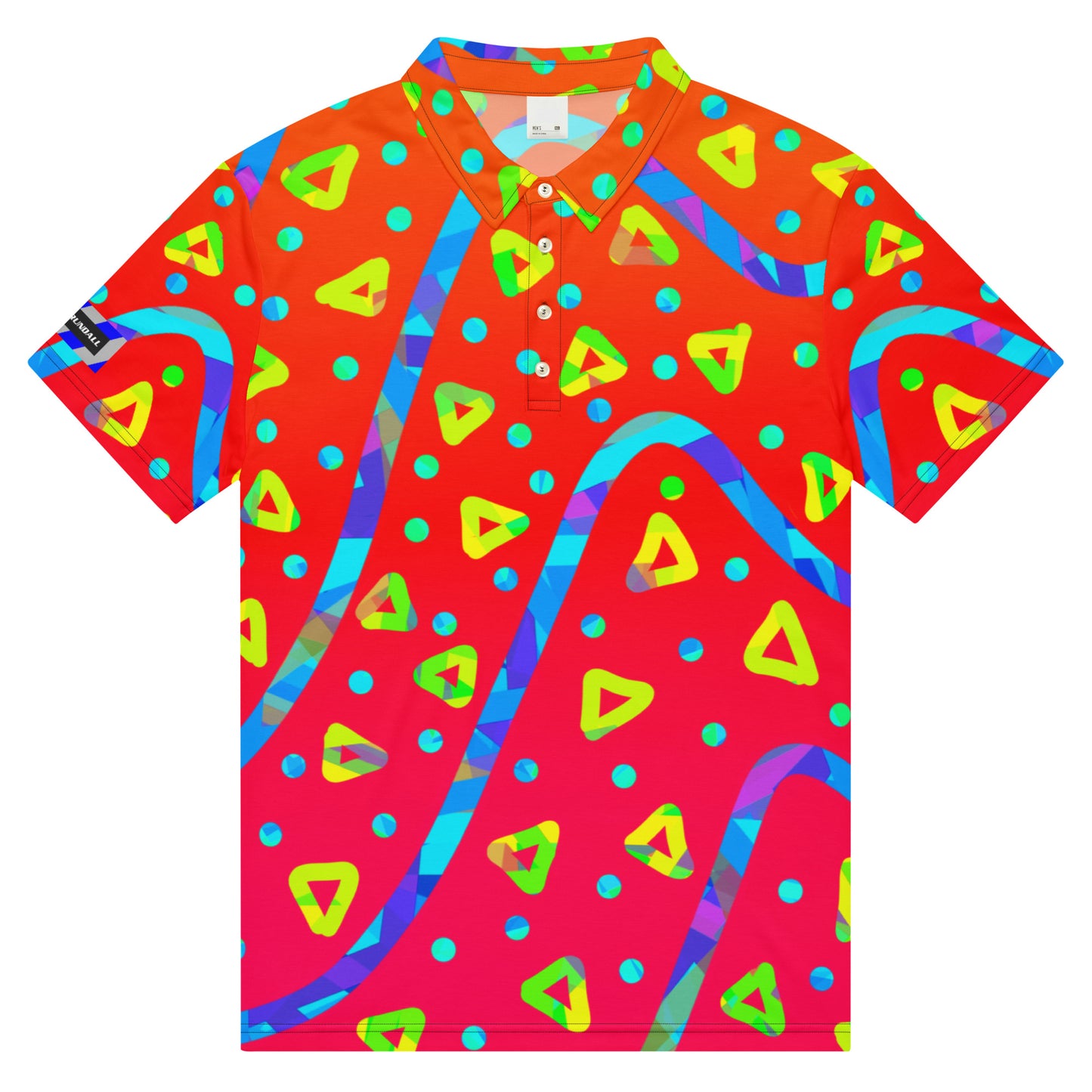 Dream Wave Festival - Warm Candy Rain Men’s Slim Fit Polo