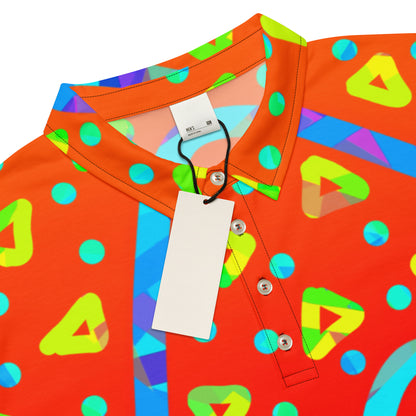 Dream Wave Festival - Warm Candy Rain Men’s Slim Fit Polo