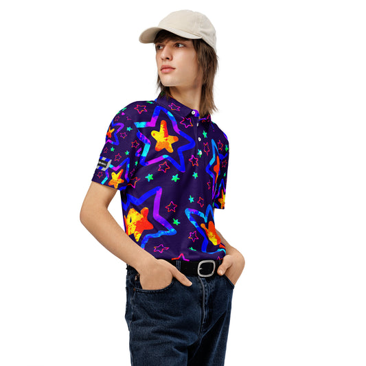 Dream Wave Festival - Starlight Delight Men’s Slim Fit Polo