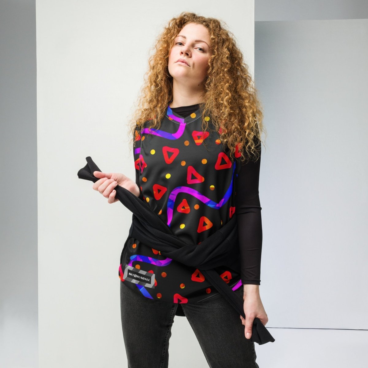 Wild Energy Red Unisex Basketball Jersey from Sky Brundall Concepts