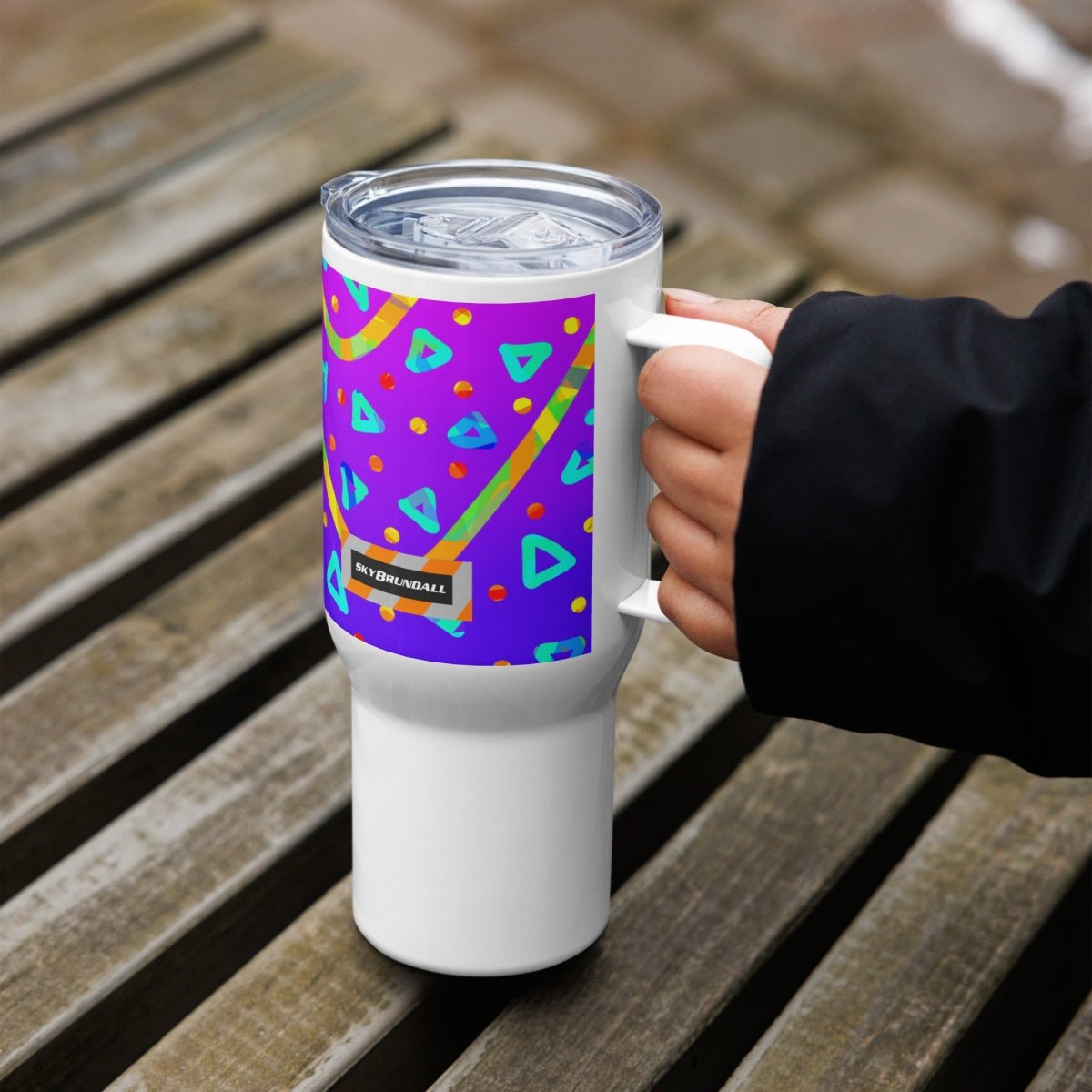 Cool Rush Candy Rain Travel Mug from Sky Brundall Concepts