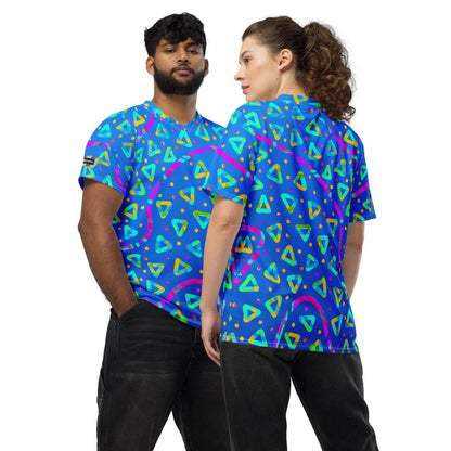 Electric Crumble Blue Unisex Sports Jersey from Sky Brundall Concepts