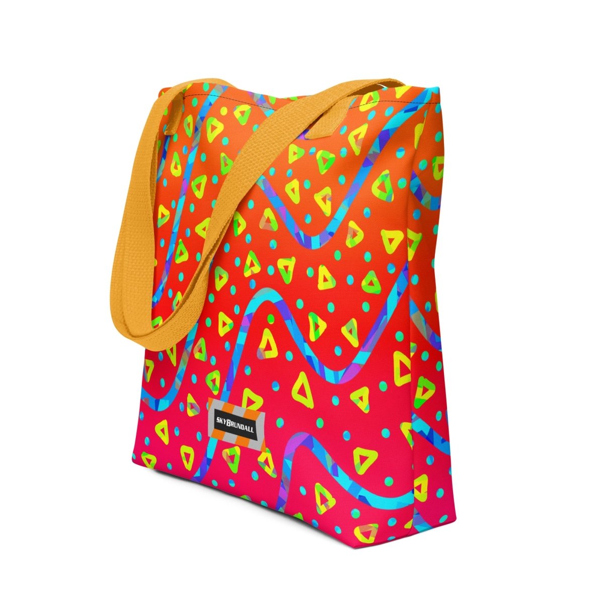 Warm Blaze Candy Rain Tote Bag from Sky Brundall Concepts