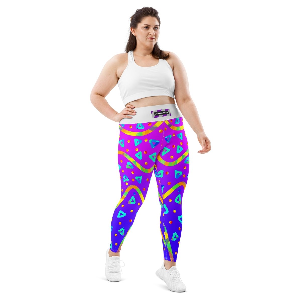 Dream Wave Festival - Cool Candy Rain All - Over Print Plus Size Leggings from Sky Brundall Concepts