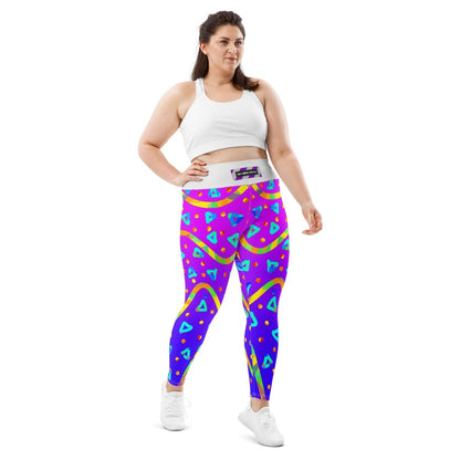Dream Wave Festival - Cool Candy Rain All - Over Print Plus Size Leggings from Sky Brundall Concepts