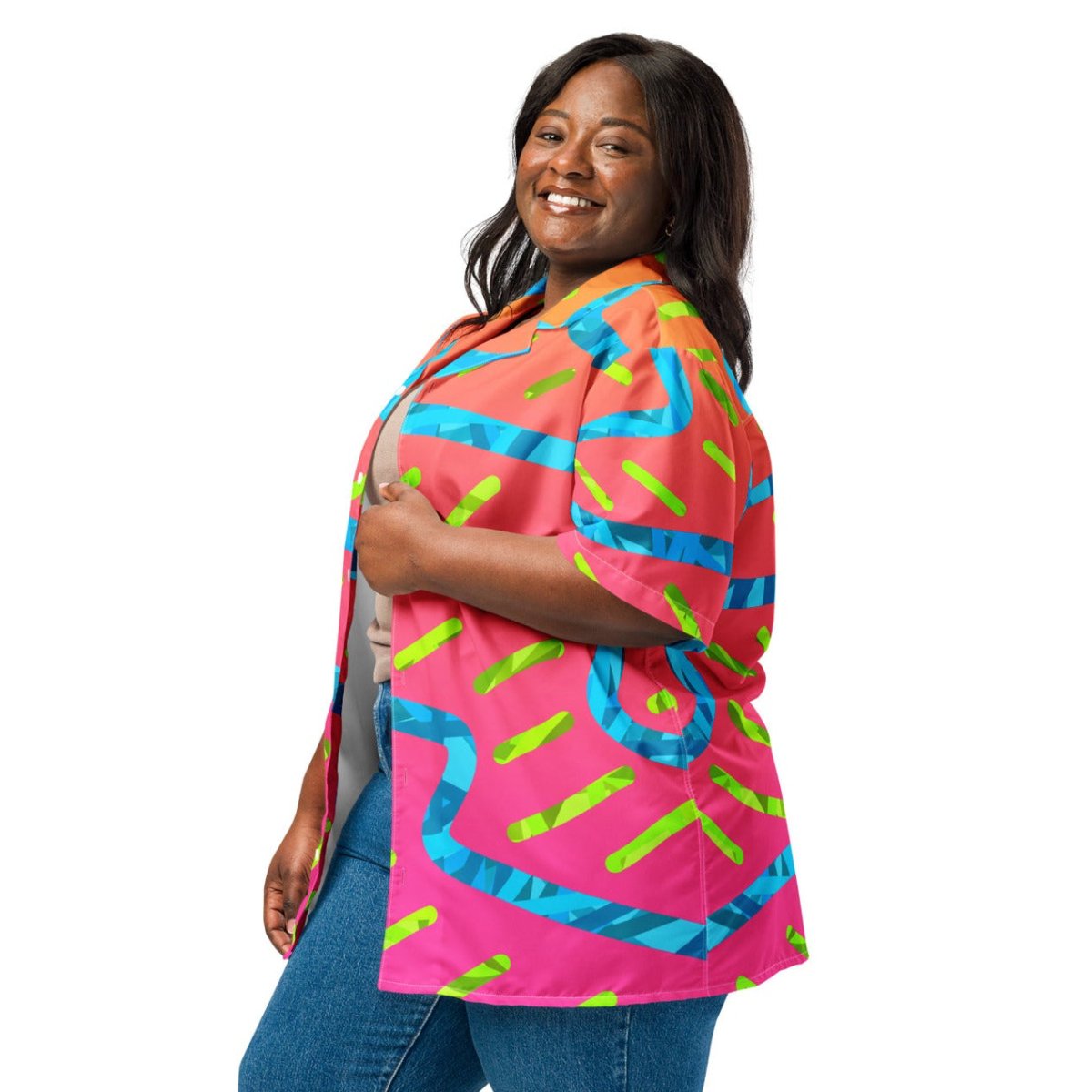 Summer Buzz Unisex Button Shirt from Sky Brundall Concepts
