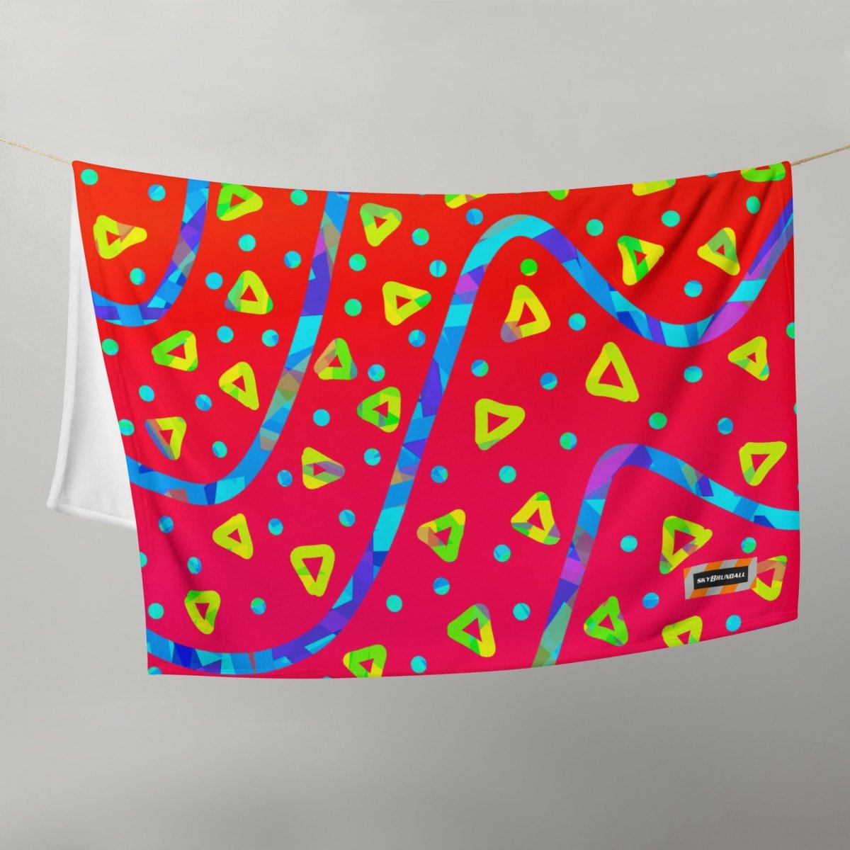 Warm Blaze Candy Rain Throw Blanket from Sky Brundall Concepts