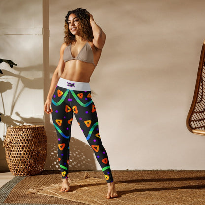 Wild Energy Orange Yoga Leggings from Sky Brundall Concepts