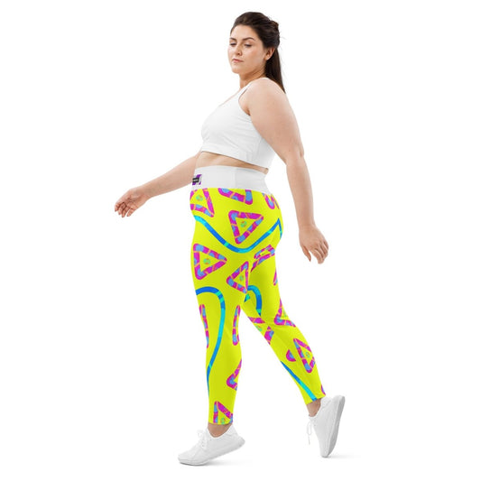 Urban Jump Yellow Plus Size Leggings from Sky Brundall Concepts