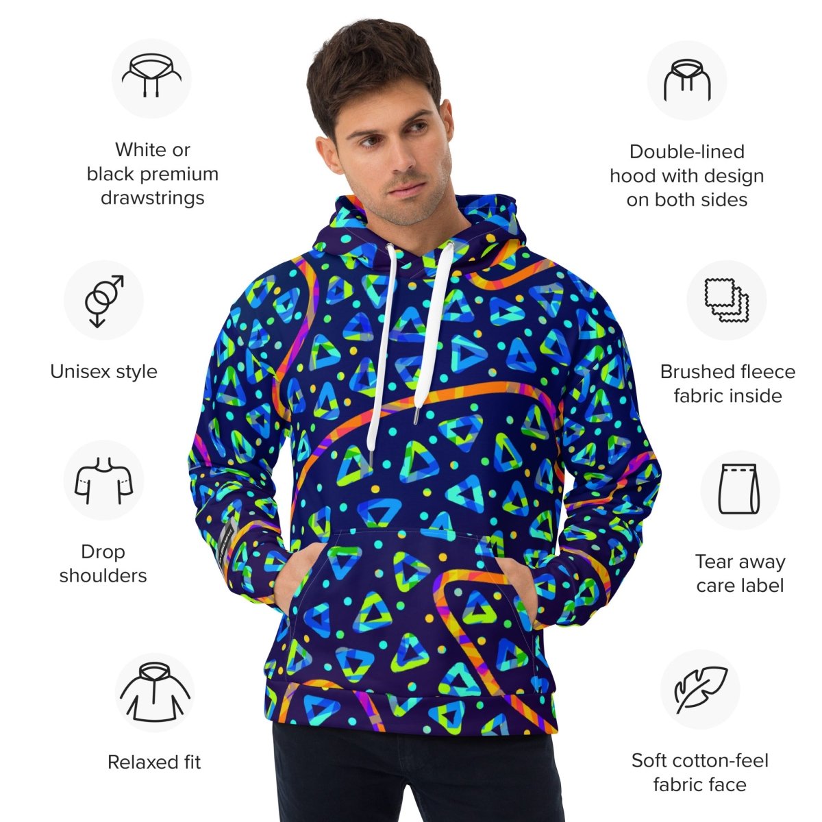 Electric Crumble Unisex Hoodie from Sky Brundall Concepts