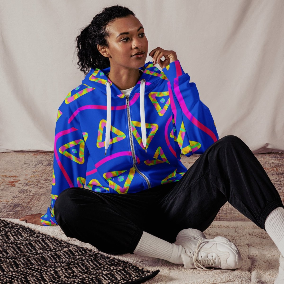 Urban Jump Blue Unisex Zip Hoodie from Sky Brundall Concepts