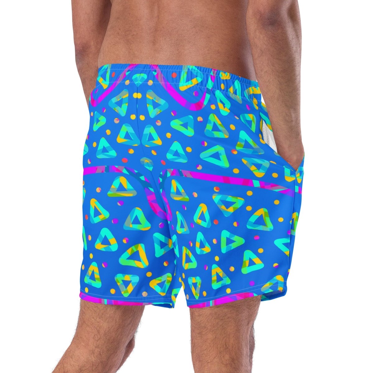Electric Crumble Blue Swim Trunks from Sky Brundall Concepts