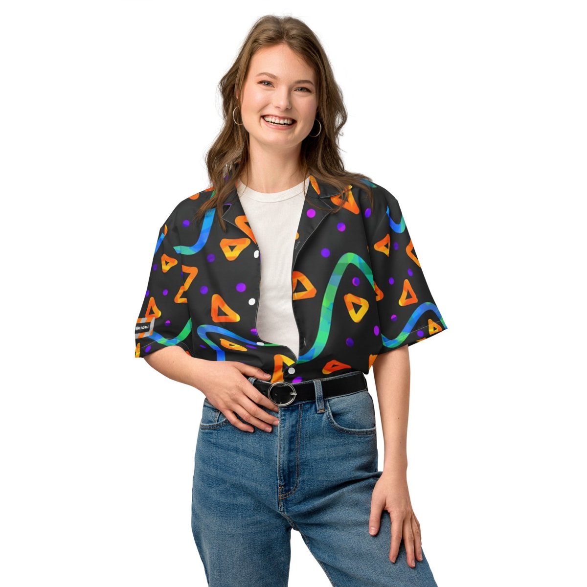 Wild Energy Orange Unisex Button Shirt from Sky Brundall Concepts