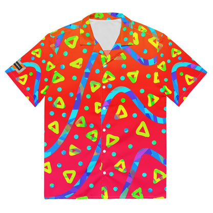 Warm Blaze Candy Rain Unisex Button Shirt from Sky Brundall Concepts