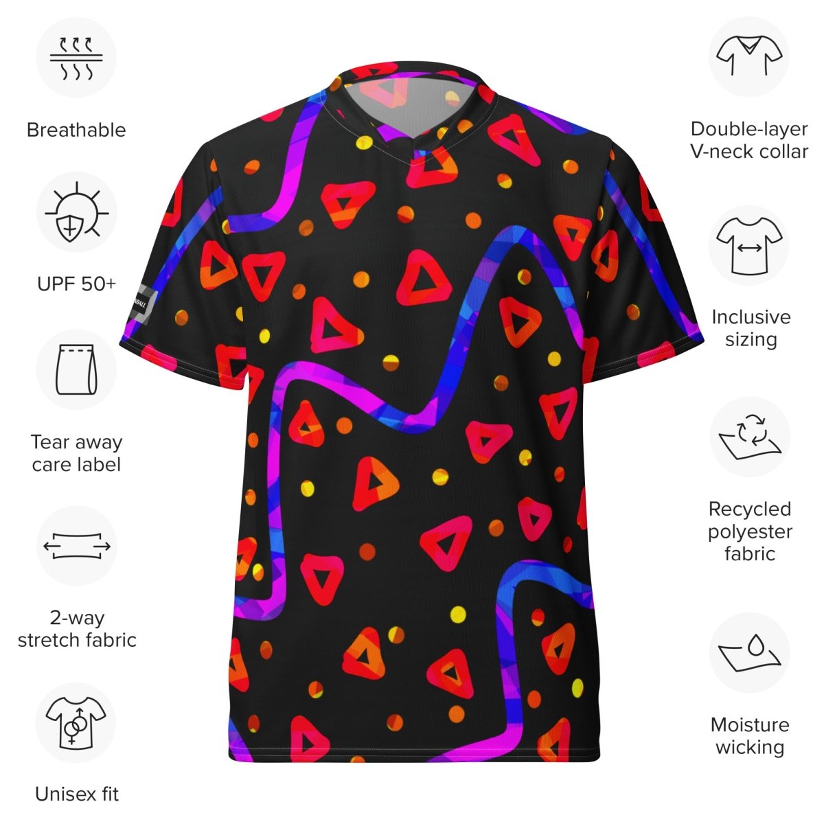 Wild Energy Red Unisex Sports Jersey from Sky Brundall Concepts