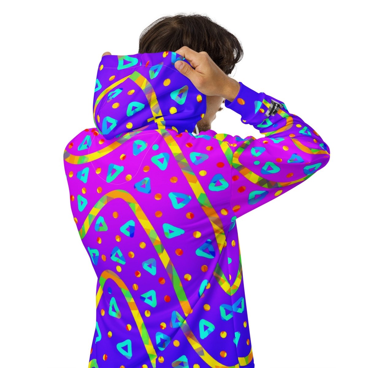 Dream Wave Festival - Cool Candy Rain Unisex Zip Hoodie from Sky Brundall Concepts