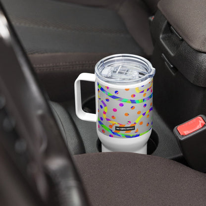 Dream Wave Festival Rainbow Fiesta Travel Mug from Sky Brundall Concepts