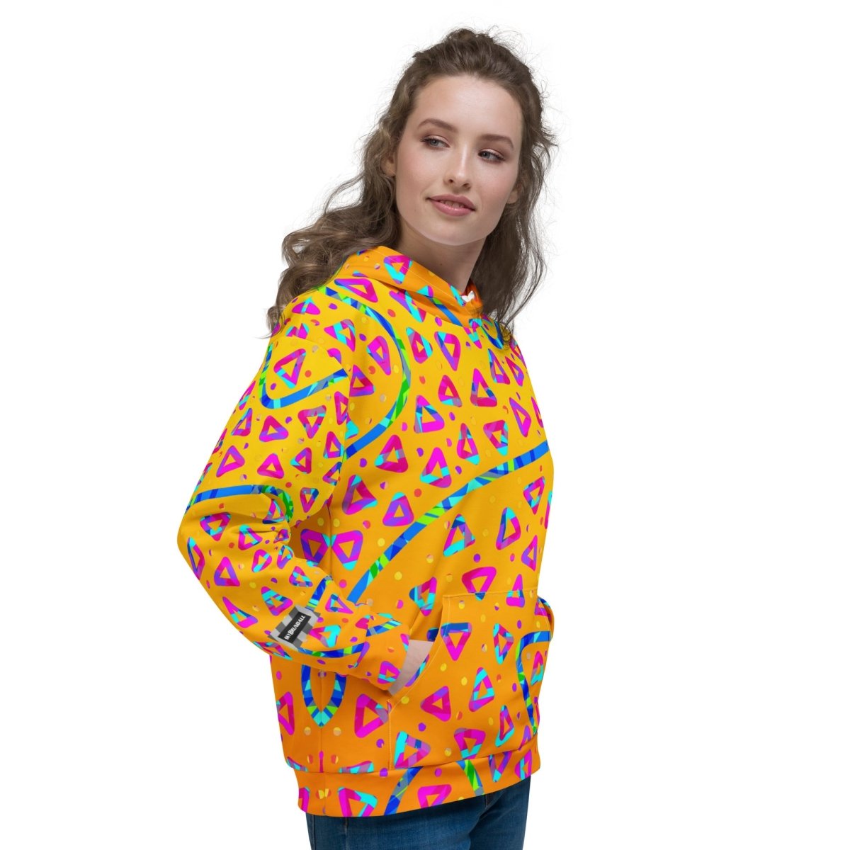 Electric Crumble Yellow Unisex Hoodie from Sky Brundall Concepts