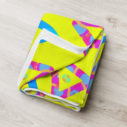 Urban Jump Yellow Throw Blanket from Sky Brundall Concepts