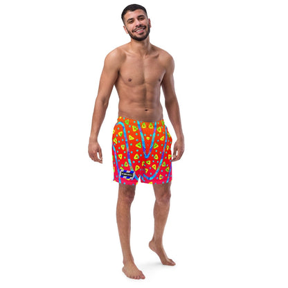 Warm Blaze Candy Rain Swim Trunks from Sky Brundall Concepts