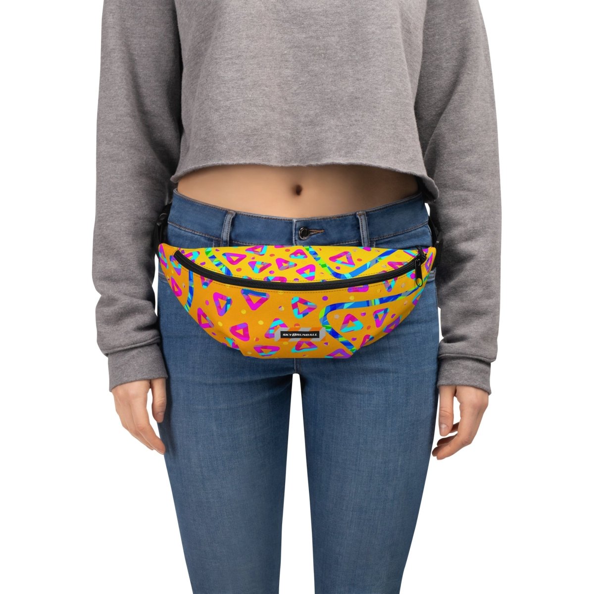 Electric Crumble Yellow Fanny Pack from Sky Brundall Concepts