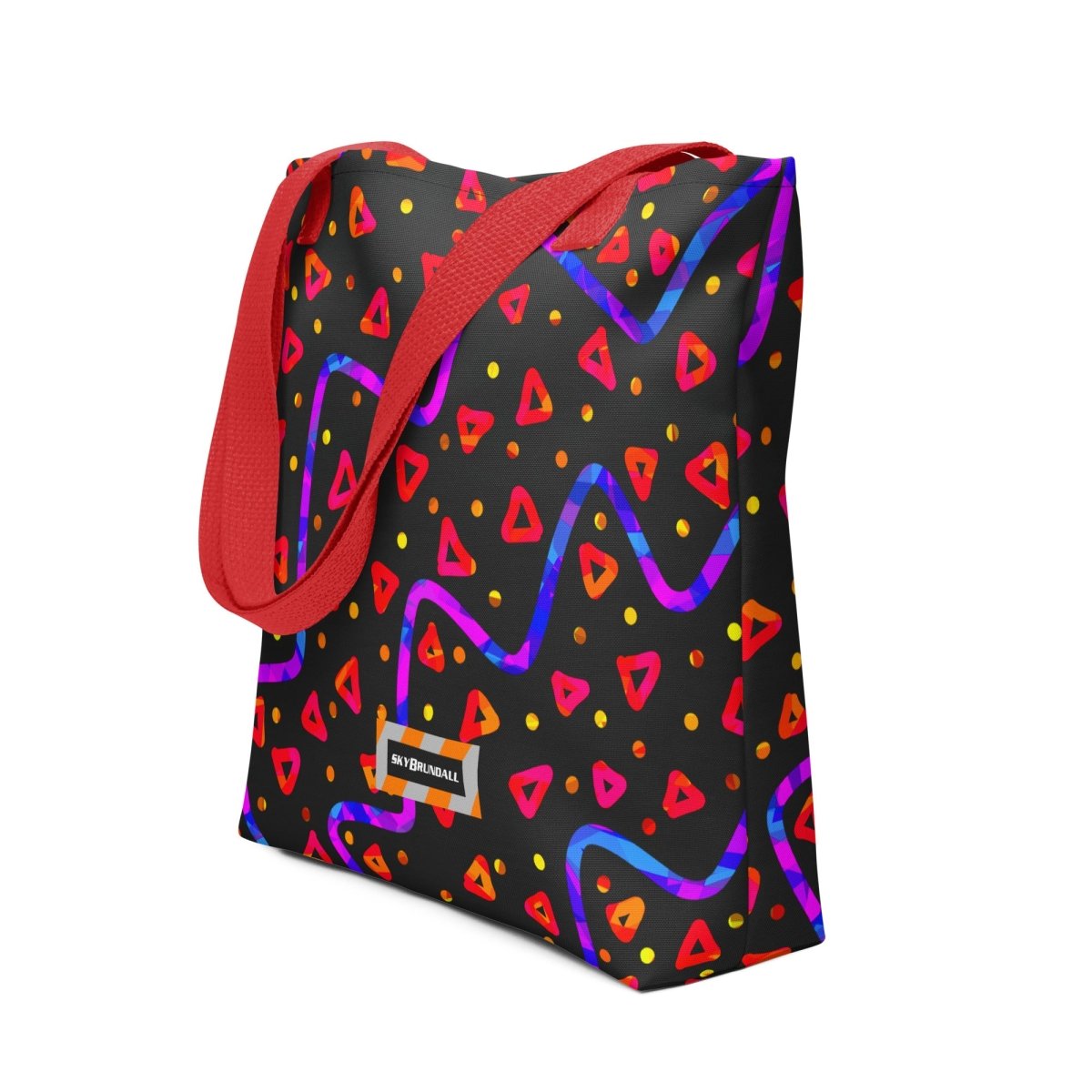 Dream Wave Festival Wild Energy Red Tote Bag from Sky Brundall Concepts