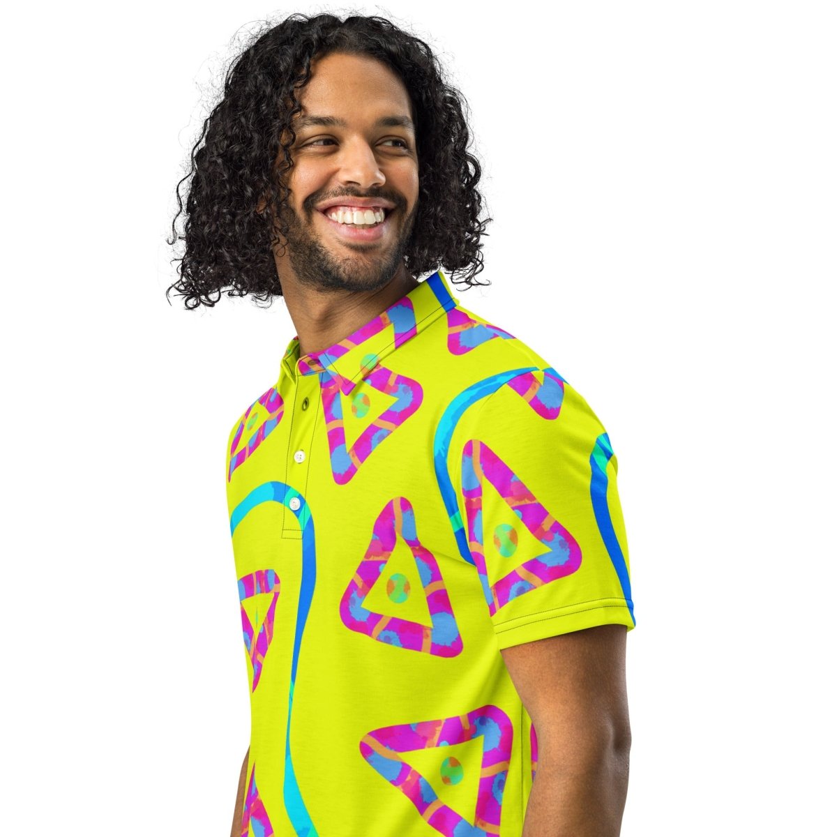 Urban Jump Yellow Men’s Slim Fit Polo from Sky Brundall Concepts