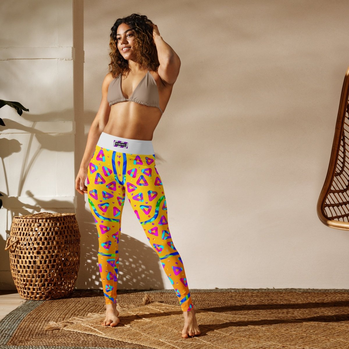 Dream Wave Festival - Electric Crumble 5 Yoga Leggings from Sky Brundall Concepts
