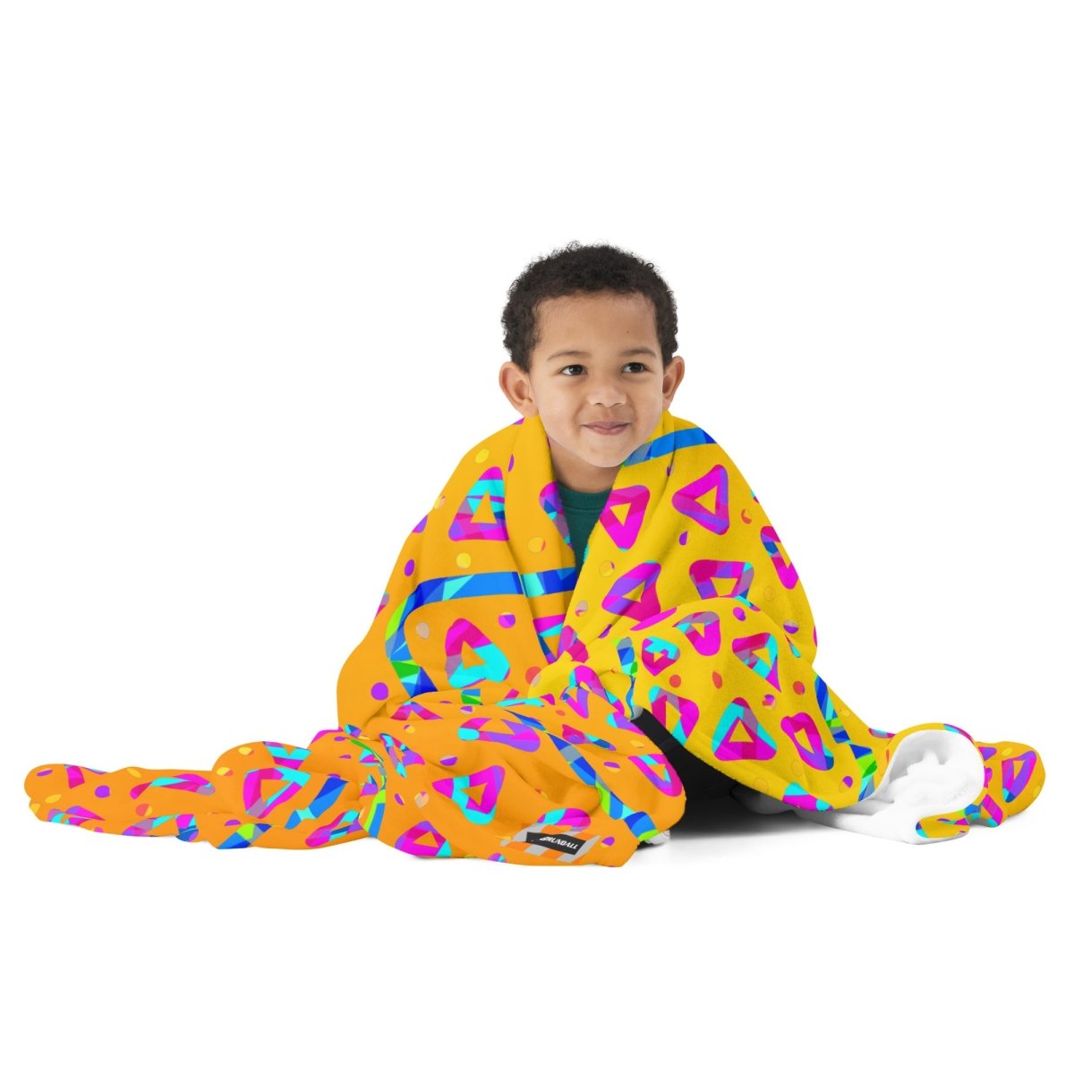 Dream Wave Festival - Electric Crumble 5 Throw Blanket from Sky Brundall Concepts