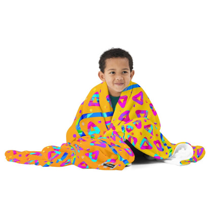 Dream Wave Festival - Electric Crumble 5 Throw Blanket from Sky Brundall Concepts