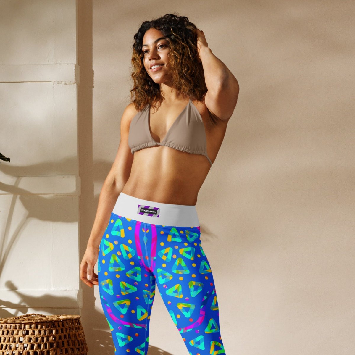 Dream Wave Festival - Electric Crumble 8 Yoga Leggings from Sky Brundall Concepts