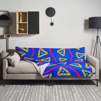 DWF Urban Jump Blue Throw Blanket from Sky Brundall Concepts