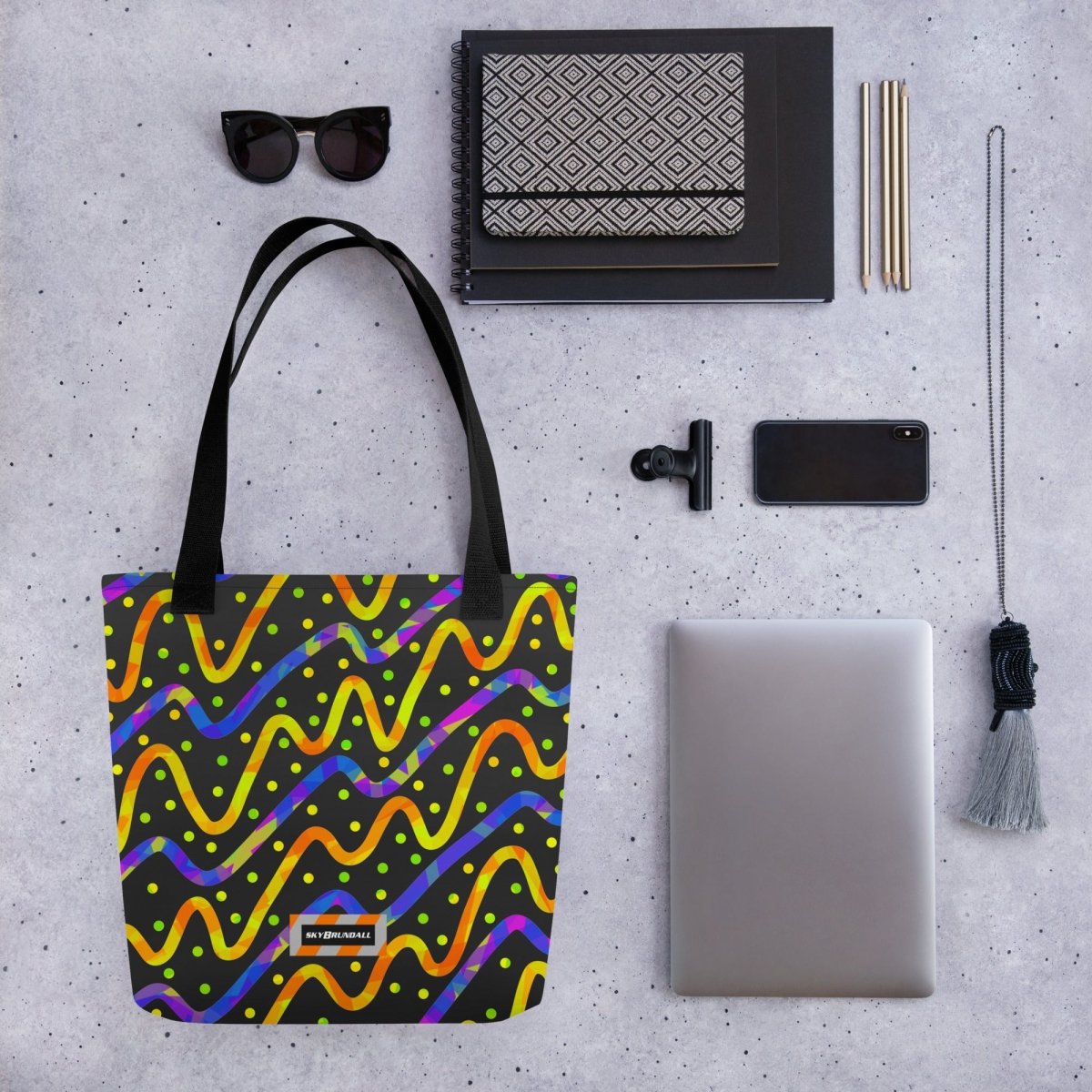 Dream Wave Festival Thunder Burst Tote Bag from Sky Brundall Concepts