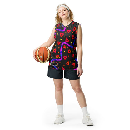 Wild Energy Red Unisex Basketball Jersey from Sky Brundall Concepts