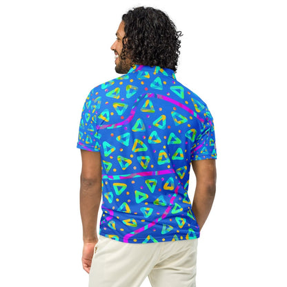 Electric Crumble Blue Men’s Slim Fit Polo from Sky Brundall Concepts