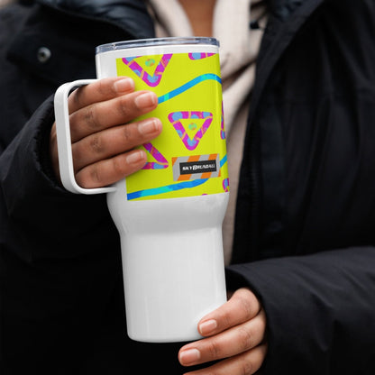 DWF Urban Jump Yellow Travel Mug from Sky Brundall Concepts