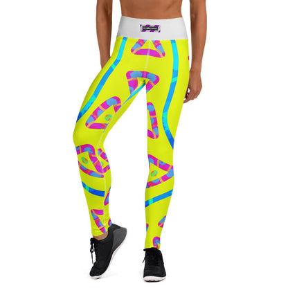 Urban Jump Yellow Yoga Leggings from Sky Brundall Concepts