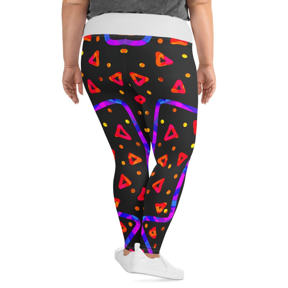 Wild Energy Red Plus Size Leggings from Sky Brundall Concepts
