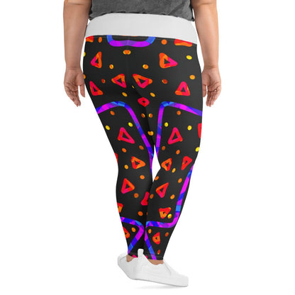 Wild Energy Red Plus Size Leggings from Sky Brundall Concepts