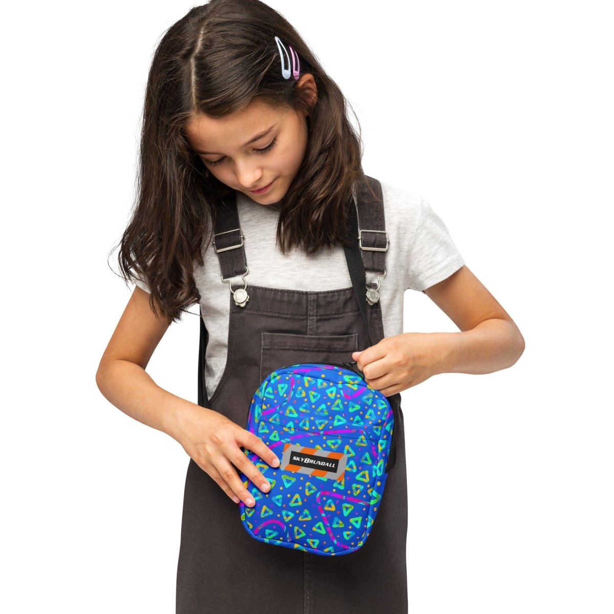 Electric Crumble Blue Utility Crossbody Bag from Sky Brundall Concepts