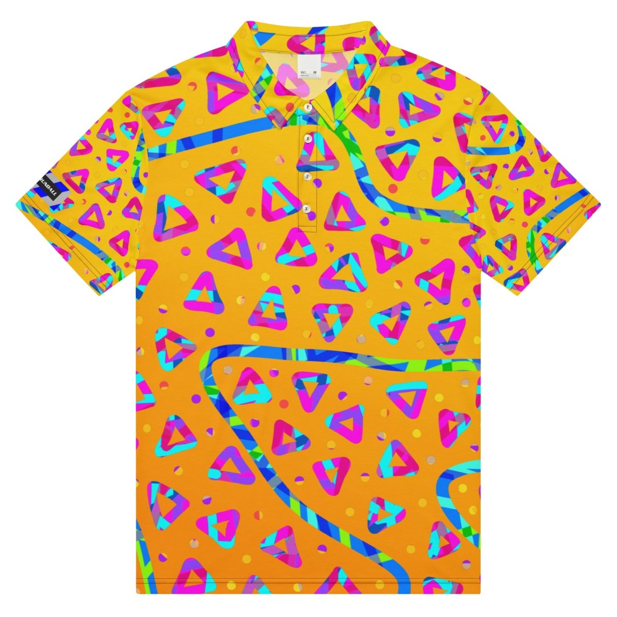 Electric Crumble Yellow Men’s Slim Fit Polo from Sky Brundall Concepts