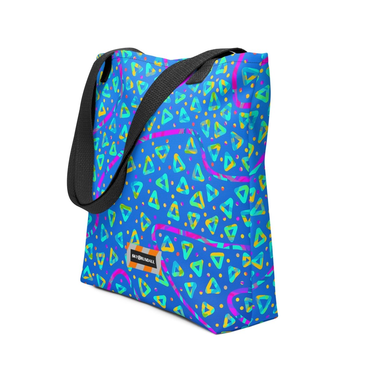 Electric Crumble Blue Tote Bag from Sky Brundall Concepts