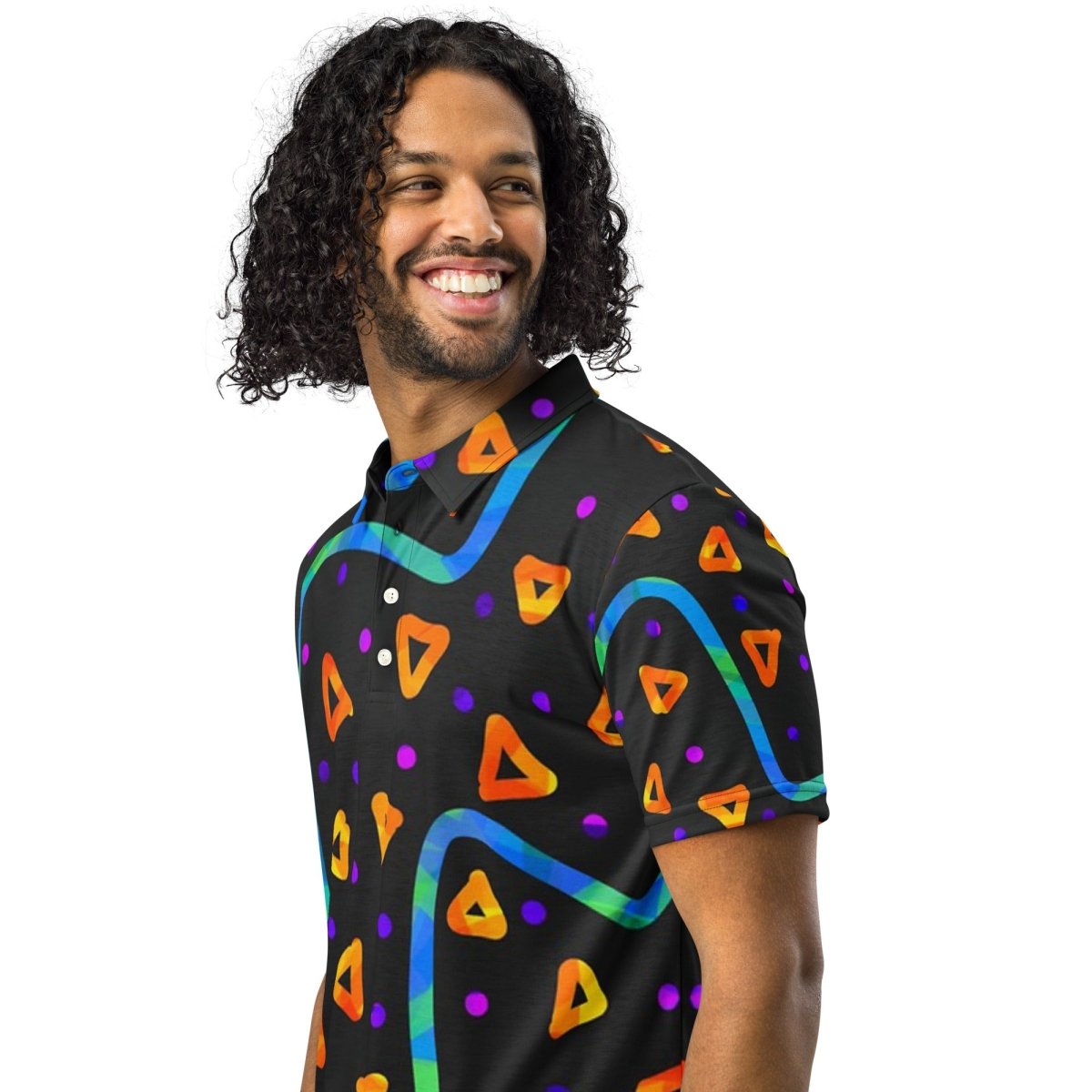 Wild Energy Orange Men’s Slim Fit Polo from Sky Brundall Concepts