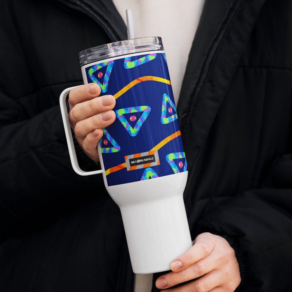 Dream Wave Festival Urban Jump Travel Mug from Sky Brundall Concepts